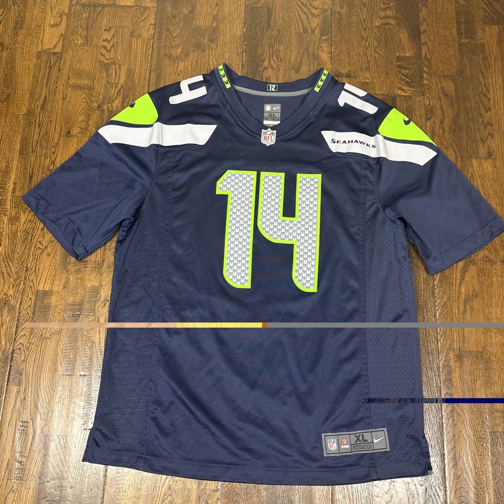 Nike Seattle Seahawks DK Metcalf #14 NFL On Field Game Home Jersey – Men’s XL –